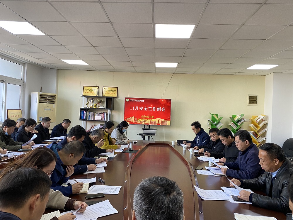 學(xué)校召開(kāi)11月份安全工作例會(huì)