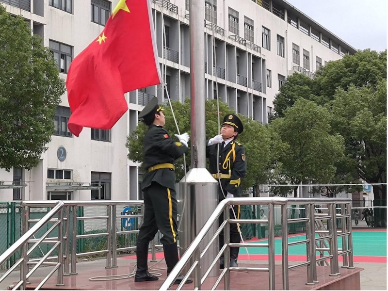 船舶工程學院舉行升旗儀式暨消防安全主題教育活動