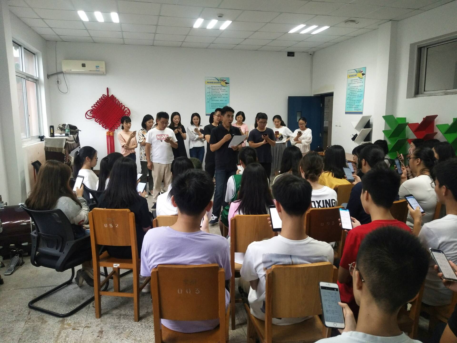 歌頌新時代，禮贊新中國        ——慶祝新中國成立70周年之大合唱排練