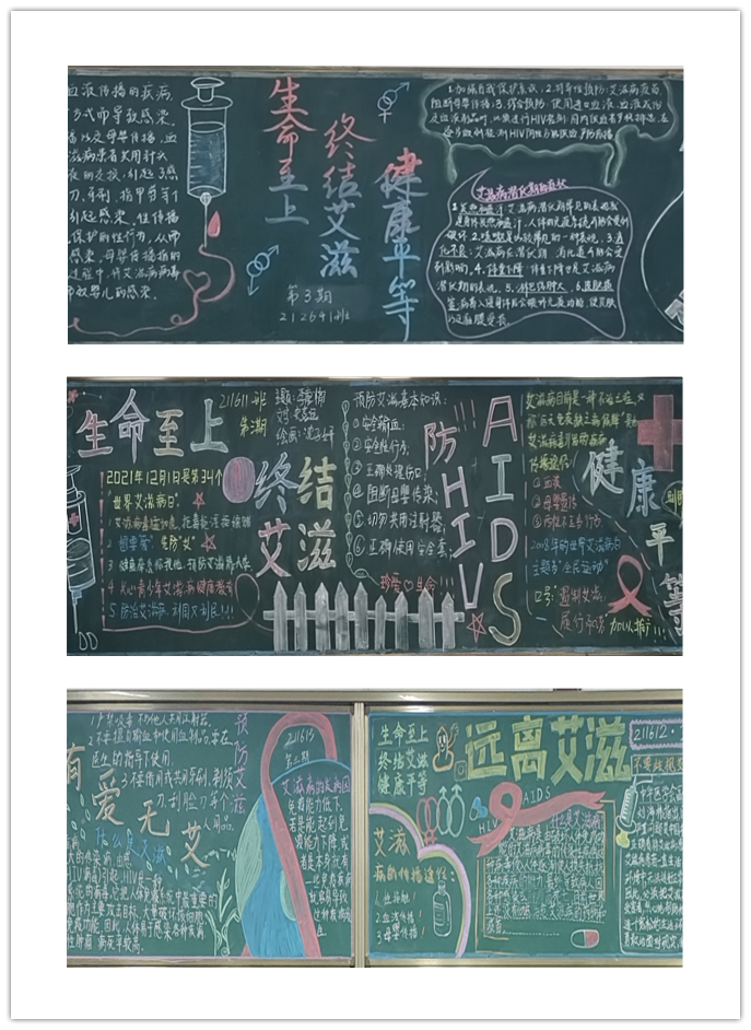關(guān)愛生命，預(yù)防艾滋 ——信息管理學(xué)院“生命至上 終結(jié)艾滋 健康平等”主題黑板報(bào)比賽圓滿結(jié)束